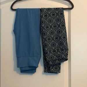 TWO PAIR of Lula Roe Leggings